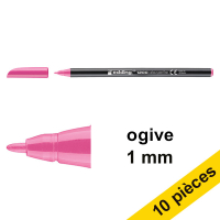 Edding Offre : 10x Edding 1200 feutre (1 mm ogive) - rose  239589