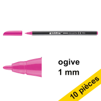 Edding Offre : 10x Edding 1200 feutre (1 mm ogive) - rose fluo  239579