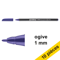 Offre : 10x Edding 1200 feutre (1 mm ogive) - violet