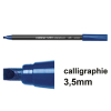 Offre : 10x Edding 1255 feutre calligraphie (3,5 mm) - bleu acier 239606 - 1