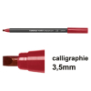 Offre : 10x Edding 1255 feutre calligraphie (3,5 mm) - carmin 239603 - 1