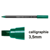 Offre : 10x Edding 1255 feutre calligraphie (3,5 mm) - vert bouteille 239600 - 1