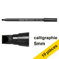 Offre : 10x Edding 1255 feutre calligraphie (5 mm) - noir
