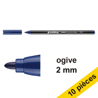 Offre : 10x Edding 1300 feutre (2 mm ogive) - bleu acier