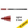 Offre : 10x Edding 1300 feutre (2 mm ogive) - carmin 239638 - 1