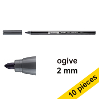 Offre : 10x Edding 1300 feutre (2 mm ogive) - gris