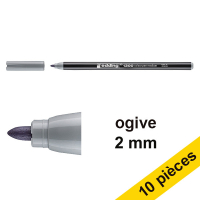 Edding Offre : 10x Edding 1300 feutre (2 mm ogive) - gris argent  239645