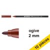 Offre : 10x Edding 1300 feutre (2 mm ogive) - marron 239616 - 1
