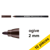 Offre : 10x Edding 1300 feutre (2 mm ogive) - marron foncé 239619 - 1