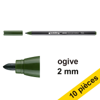 Edding Offre : 10x Edding 1300 feutre (2 mm ogive) - vert olive  239634