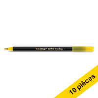 Edding Offre : 10x Edding 1340 feutre pointe pinceau - jaune  239651