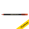 Offre : 10x Edding 1340 feutre pointe pinceau - rouge 239661 - 1