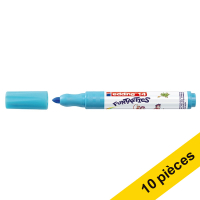 Offre : 10x Edding 14 Funtastics feutre (3 mm ogive) - bleu clair