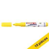 Offre : 10x Edding 14 Funtastics feutre (3 mm ogive) - jaune