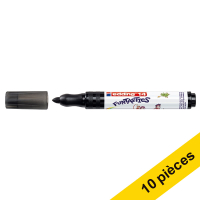 Offre : 10x Edding 14 Funtastics feutre (3 mm ogive) - noir