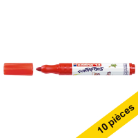 Offre : 10x Edding 14 Funtastics feutre (3 mm ogive) - rouge