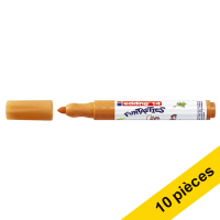 Offre : 10x Edding 14 Funtastics feutre large (3 mm - ogive) - jaune ocre