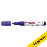Edding Offre : 10x Edding 14 Funtastics feutre large (3 mm - ogive) - violet  239682