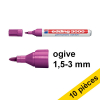 Offre : 10x Edding 3000 marqueur permanent (1,5 - 3 mm ogive) - magenta 240572 - 1