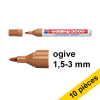Offre : 10x Edding 3000 marqueur permanent (1,5 - 3 mm ogive) - ocre 240565 - 1