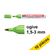 Offre : 10x Edding 3000 marqueur permanent (1,5 - 3 mm ogive) - vert clair 240563 - 1