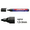 Offre : 10x Edding 30 marqueur papier brillant (1,5 - 3 mm ogive) - noir