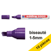 Offre : 10x Edding 3300 marqueur permanent (1 - 5 mm pointe biseautée) - violet 239763 - 1