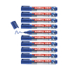 Offre : 10x Edding 360 marqueur pour tableau blanc (1,5 - 3 mm) - bleu