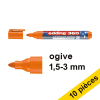 Offre : 10x Edding 360 marqueur pour tableau blanc (1,5 - 3 mm) - orange 240549 - 1