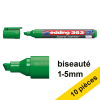 Offre : 10x Edding 363 marqueur pour tableau blanc (1 - 5 mm) - vert 239482 - 1