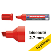 Offre : 10x Edding 365 marqueur pour tableau blanc (2 - 7 mm pointe biseautée) - rouge 239767 - 1