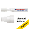 Offre : 10x Edding 4090 marqueur craie liquide (4 - 15 mm biseauté) - blanc 239527 - 1