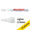 Offre : 10x Edding 4095 marqueur craie liquide (2 - 3 mm ogive) - blanc 239808 - 1