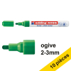 Offre : 10x Edding 4095 marqueur craie liquide (2 - 3 mm ogive) - vert 239802 - 1