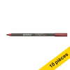 Offre : 10x Edding 4200 feutre pointe pinceau pour porcelaine (pointe pinceau 1 - 4 mm) - carmin 239814 - 1