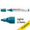 Offre : 10x Edding 4500 marqueur textile (2 - 3 mm ogive) - bleu d'Orient 239839 - 1
