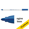 Offre : 10x Edding 4600 marqueur textile (1 mm ogive) - bleu 239845 - 1