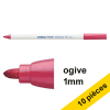 Offre : 10x Edding 4600 marqueur textile (1 mm ogive) - carmin 239850 - 1