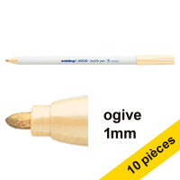 Edding Offre : 10x Edding 4600 marqueur textile (1 mm ogive) - orange clair  239853