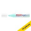 Offre : 10x Edding 5000 marqueur acrylique (5 - 10 mm biseautée) - bleu pastel 240244 - 1