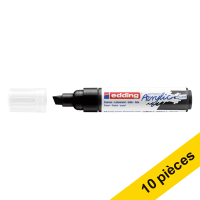 Offre : 10x Edding 5000 marqueur acrylique (5 - 10 mm biseautée) - noir foncé mat