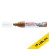 Offre : 10x Edding 5000 marqueur acrylique (5 - 10 mm biseautée) - noisette 240246 - 1