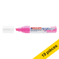 Offre : 10x Edding 5000 marqueur acrylique (5 - 10 mm biseautée) - rose fluo