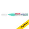 Offre : 10x Edding 5000 marqueur acrylique (5 - 10 mm biseautée) - turquoise opulent 240254 - 1