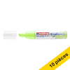Offre : 10x Edding 5000 marqueur acrylique (5 - 10 mm biseautée) - vert pastel 240245 - 1