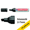 Offre : 10x Edding 500 marqueur permanent (2 - 7 mm pointe biseautée) - noir 239875 - 1