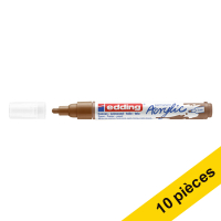 Offre : 10x Edding 5100 marqueur acrylique (2 - 3 mm ogive) - noisette