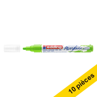 Edding Offre : 10x Edding 5100 marqueur acrylique (2 - 3 mm ogive) - vert jaune  240277