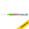 Offre : 10x Edding 5100 marqueur acrylique (2 - 3 mm ogive) - vert jaune 240277 - 1