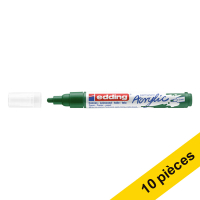 Offre : 10x Edding 5100 marqueur acrylique (2 - 3 mm ogive) - vert mousse